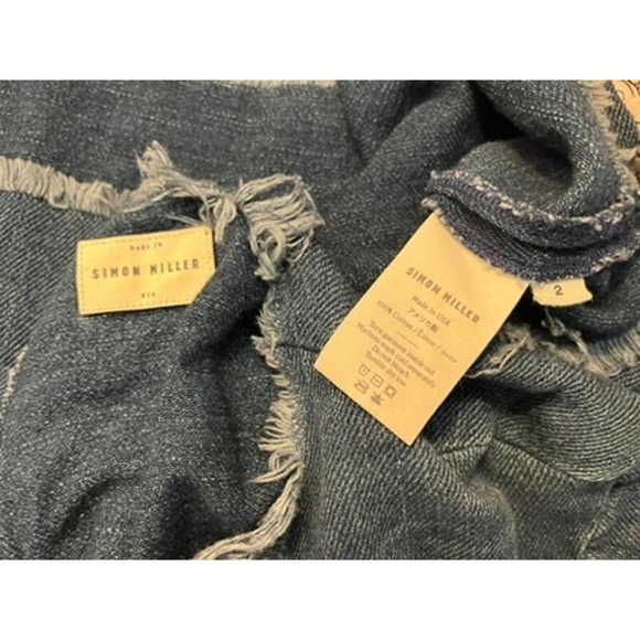 Simon Miller Short Sleeved Chambray Top - Size 2 (Medium) - Picture 5 of 5